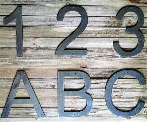 unit 4 metal house numbers|4 inch metal letters alphabet.